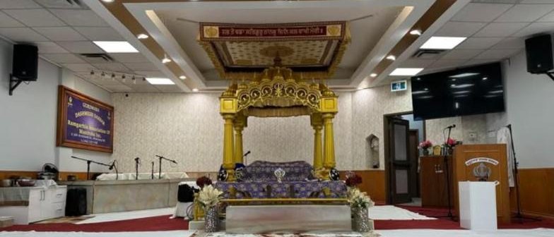 Inside Dashmesh Darbar, Winnipeg